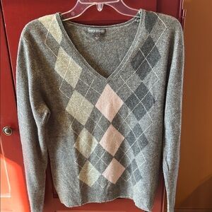 Apt.9 - Argyle sweater - 100% cashmere- Size L